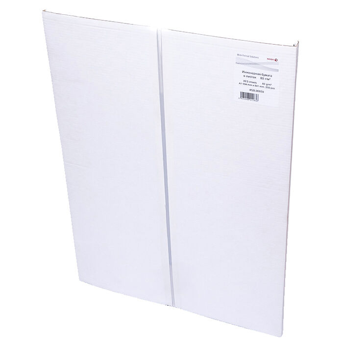 Бумага широкоформатная Xerox 453L90859 для инженерных работ в листах XES Paper 80г/м², A1 (594x841mm,) 250 листов