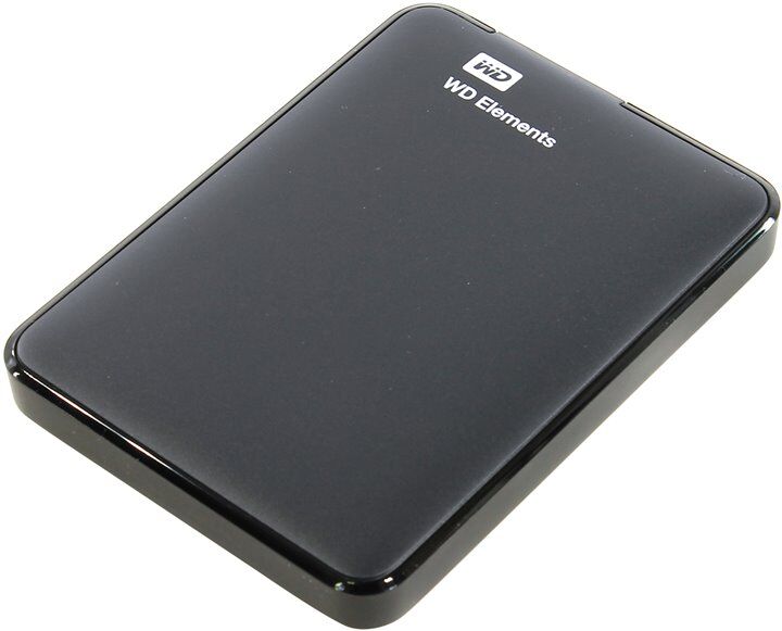 Внешний диск HDD 2.5'' Western Digital WDBUZG0010BBK-WESN 1TB Elements USB 3.0 черный