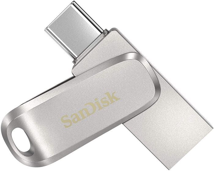 Накопитель USB 3.2 1TB SanDisk Ultra Dual Drive Luxe Type-C, серебристый