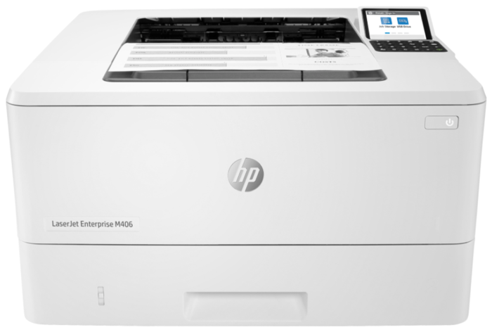Принтер лазерный черно-белый HP LaserJet Enterprise M406dn A4, 1200x1200 dpi, ч/б - 40 стр/мин (A4), Ethernet (RJ-45), U