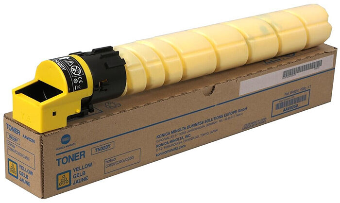Тонер Konica Minolta TN328Y H AAV825H для C250i/C300i/C360i (0,5 AAV8250) желтый (14 000 отпечатков)