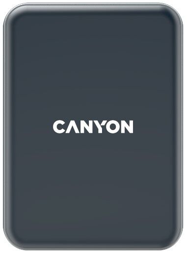 Держатель Canyon СА-15 CNE-CCA15B магнитный, 15W, USB-C: 5V/2A, 9V/3A, black