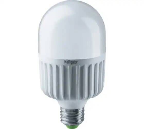 Лампа светодиодная Navigator NLL-T75-25-230-840-E27 (уп/10шт), высокой мощности, 25Вт, 176–264В, 2000К, 4000лм, E27, 75x
