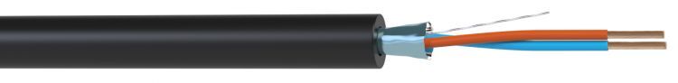 Кабель микрофонный Wize WMC24200FL балансный, 200м, 24 AWG, FRNC/LSZH, 0.2мм², диаметр 3.7мм, экран, медь 25x0.1мм, чёрн