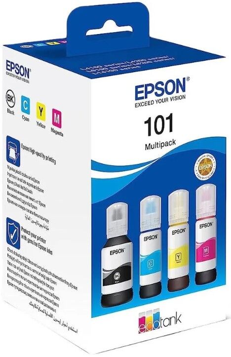 Набор Epson C13T03V64A чернил 101 EcoTank 4-colour Multipack