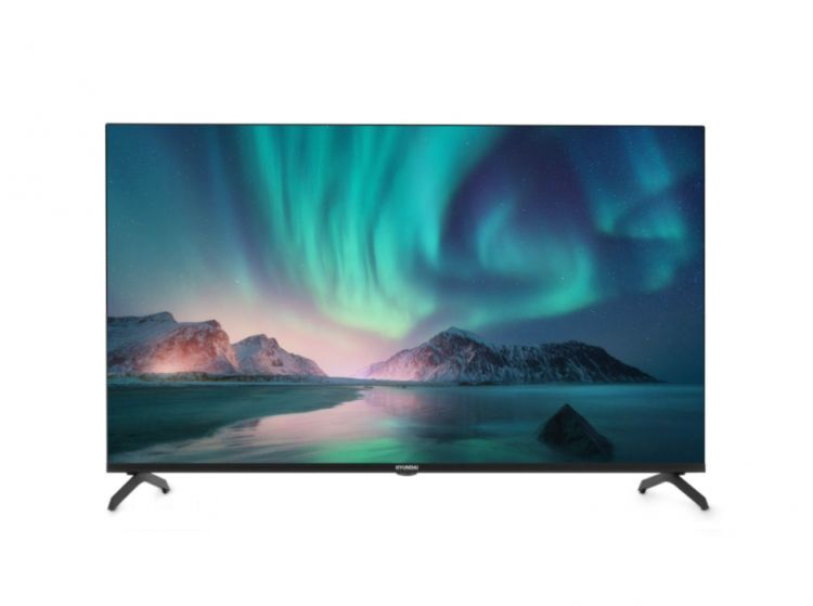 Телевизор Hyundai H-LED43BU7006 LED 43" Android TV Frameless Metal черный 4K Ultra HD 60Hz DVB-T DVB-T2 DVB-C DVB-S DVB-