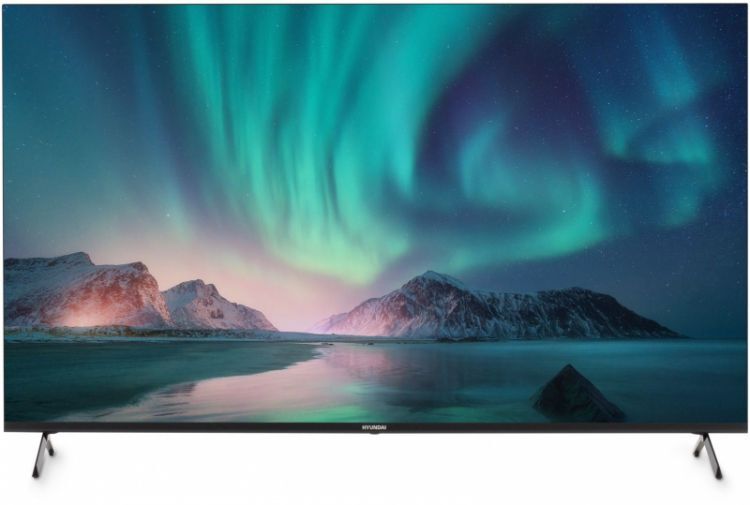 Телевизор Hyundai H-LED55BU7006 LED 55" Android TV Frameless Metal черный 4K Ultra HD 60Hz DVB-T DVB-T2 DVB-C DVB-S DVB-