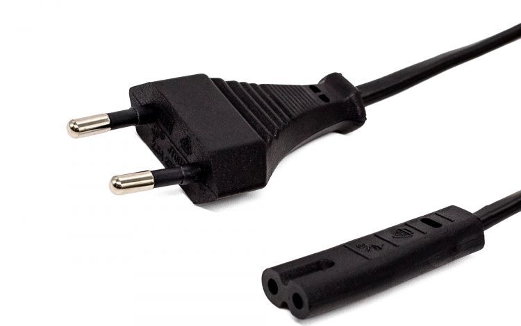 Комплект кабелей Filum FL-PC2.5-EU-C7-1M, 100 шт., CEE 7/16- С7, 2х0.5мм², 220В, 2.5A, чёрный, 1м