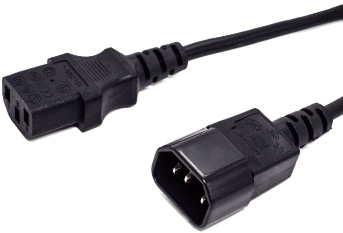 Комплект кабелей Filum FL-PC16-C13-C14-1M 100 шт., С13- C14, 3х1 мм², 220В, 10A, чёрный, 1 м.