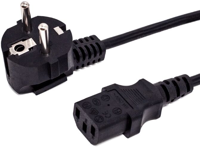 Комплект кабелей Filum FL-PC16-EU-C13-1M 100 шт., CEE 7/7- С13, 3х1 мм², 220В, 10A, чёрный, 1 м.