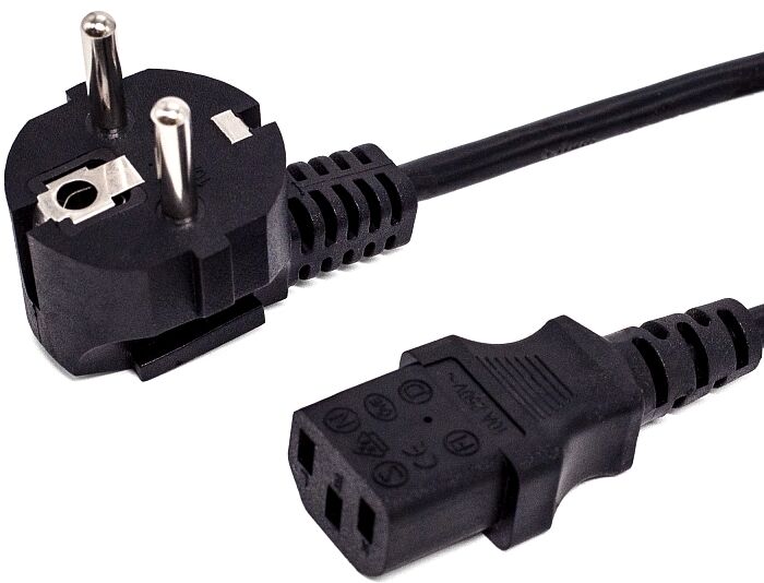 Комплект кабелей Filum FL-PC6-EU-C13-1M 100 шт., CEE 7/7- С13, 3х0.5мм², 220В, 6A, чёрный, 1 м.