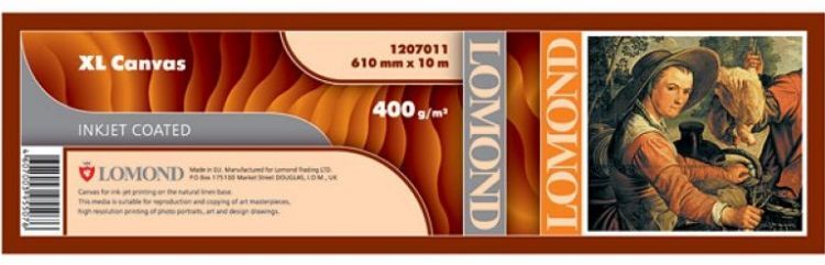 Бумага широкоформатная Lomond 1207011 Холст LOMOND XL Natural Canvas Dye - для струйной печати, ролик ( 610ммХ10м), 400