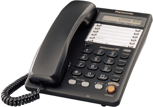 Телефон проводной Panasonic KX-TS2365RUB