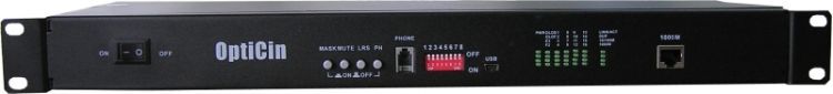 Конвертер Optiset OS-16E1-G 16 RJ-45 E1 + RJ11 hotline + RJ-45 1000Base-T / 1.25Gbps SFP slot, -48VDC & 220VAC, 19"