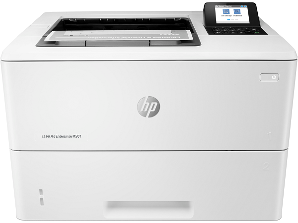Принтер лазерный черно-белый HP LaserJet Enterprise M507dn 1PV87A A4, 43стр/мин (34 изобр. в дуплексе), авто. двусторонн