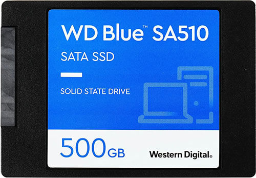 SSD накопитель Western Digital 2.5 Blue 500 Гб SATA III (WDS500G3B0A)
