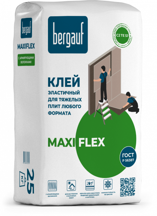 Клей для тяжелых плит Bergauf Maxiflex
