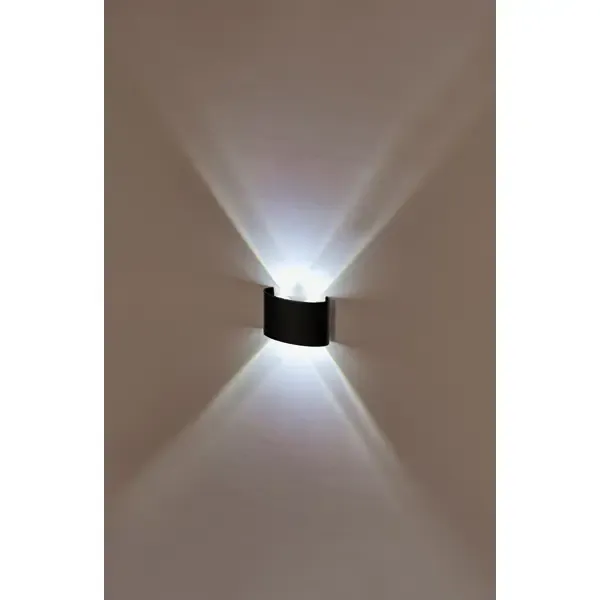 Настенный светильник светодиодный IMEX LED 4x1W 4200K черный 220V IP54 IL.0014.0001-4 BK нейтральный белый свет цвет чер