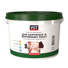 Краска моющаяся для наружных и внутренних работ ВД-АК-1180, белоснежная, ВГТ, 15 кг (1/44)