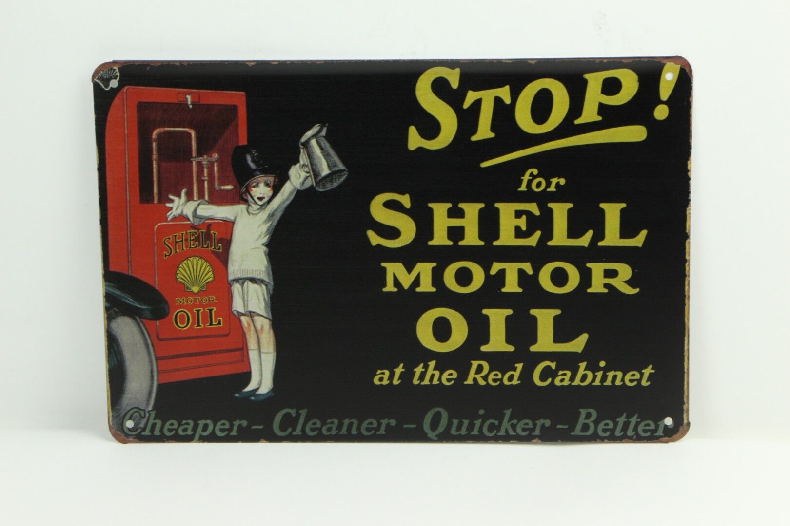 Табличка настенная "Stop for Shell motor oil" 15614