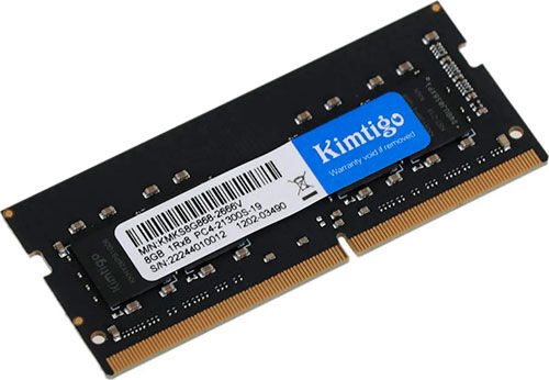 Оперативная память Kimtigo SO-DIMM DDR4 8GB 2666Mhz (KMKS8G8682666)