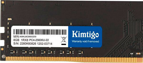 Оперативная память Kimtigo SO-DIMM DDR4 8GB 3200Mhz (KMKS8G8683200)