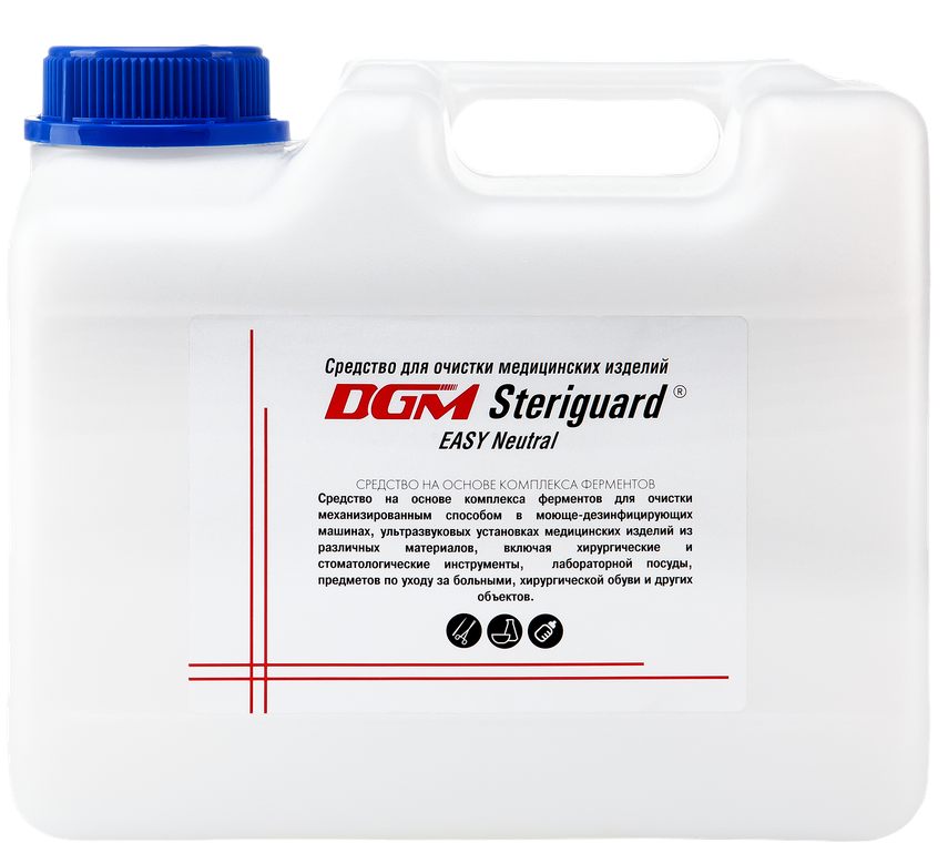 Моюще-дезинфицирующее cредство для очистки медицинских изделий DGM Steriguard Easy Neutral