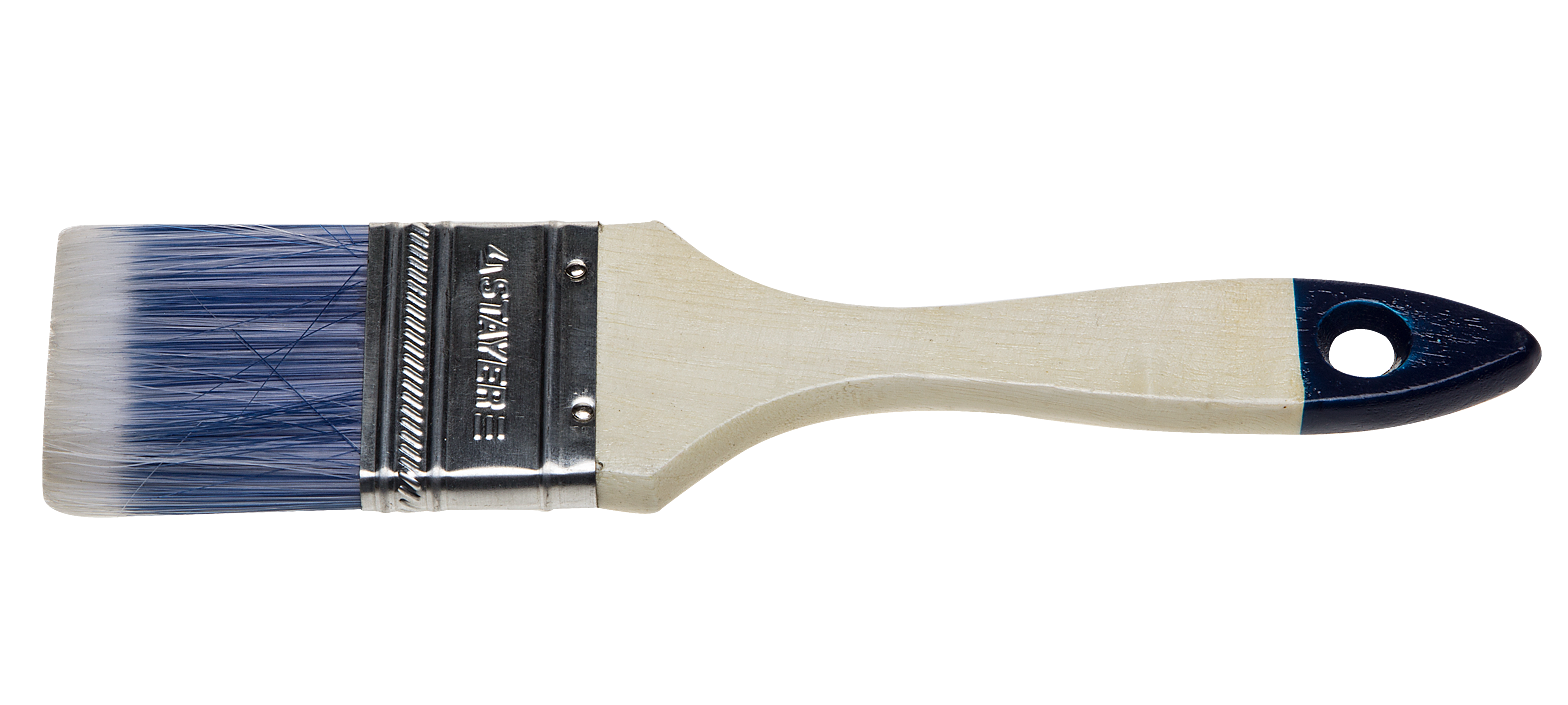 Кисть STAYER "AQUA-STANDARD" плоская, искусственная щетина, деревянная ручка, 50мм