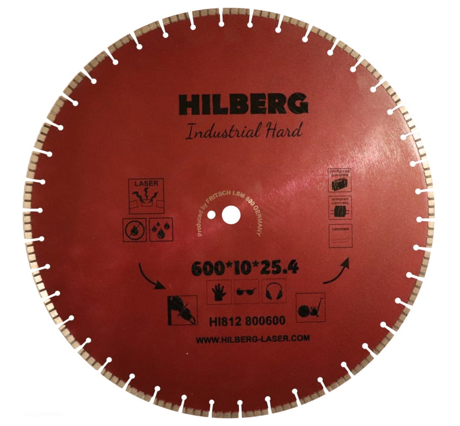 Диск алмазный отрезной Hilberg Industrial Hard HI812 600 х 25,4 мм