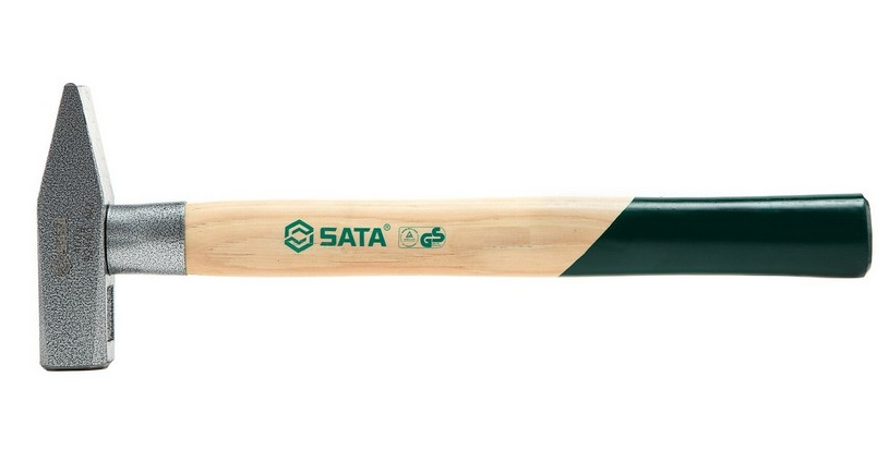 Молоток SATA с деревянной рукояткой, 0,8кг