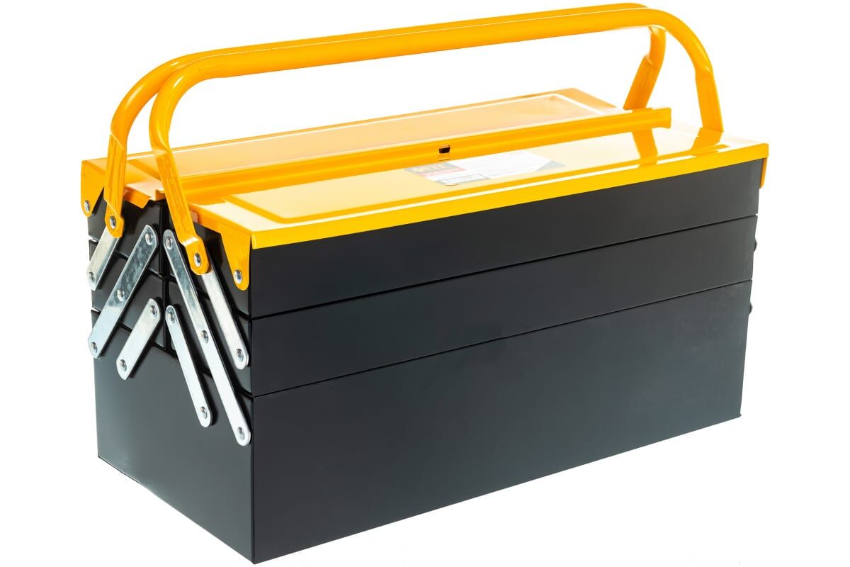 Ящик для инструмента FIT раздвижной металический с 4-мя отделениями 420*200*200мм