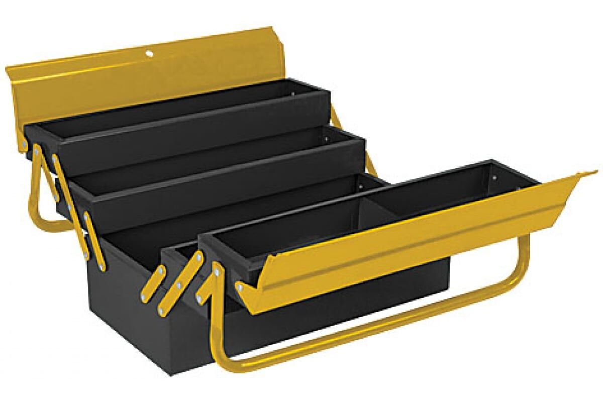 Ящик для инструмента FIT раздвижной металический с 4-мя отделениями 530*200*200мм