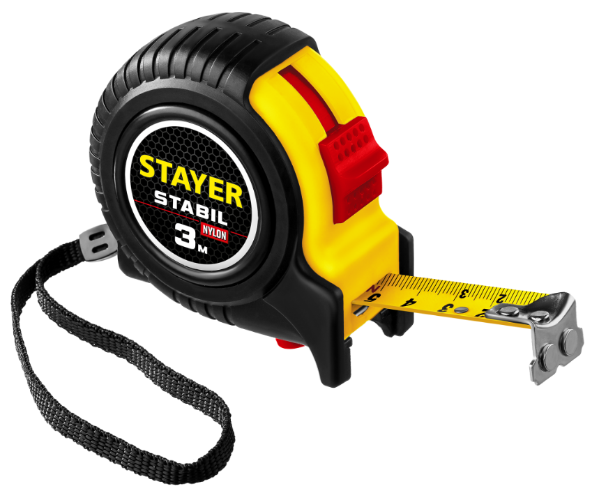 Рулетка STAYER Stabil 3мх16мм двухстор. шкала