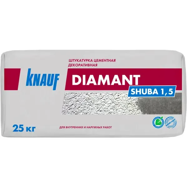 Штукатурка декоративная Knauf Диамант шуба 1.5 мм 25 кг KNAUF "Шуба" 1,5мм Diamant