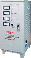 Стабилизатор Ресанта 63/4/1 АСН-3000/3 мощность 3000 Вт; вх/вых напряжение 140-260 В/216-224 В; скор стабилизации 10 В/с