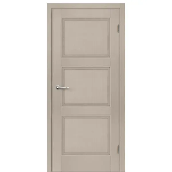 Дверь межкомнатная Трилло глухая Hardflex ламинация цвет ясень 90x200 см (с замком и петлями) МАРИО РИОЛИ