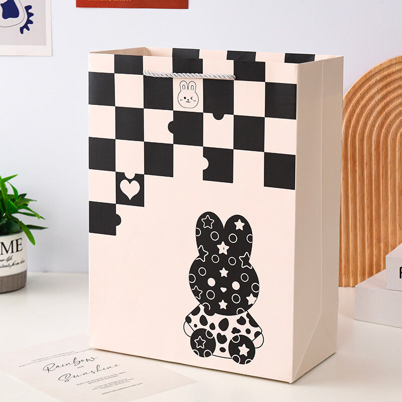 Пакет подарочный Yokee Rabbit Cube 33x25 см