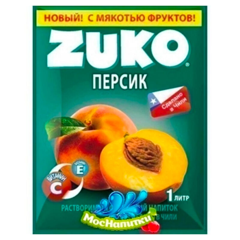 Напиток растворимый Zuko персик 20 г