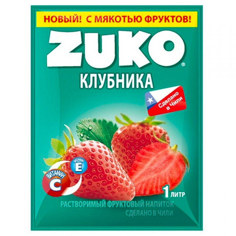 Напиток растворимый Zuko клубника 20 г