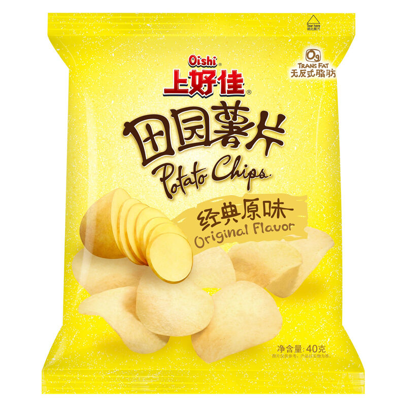 Чипсы Oishi Potato Chips Original оригинальные 40 г