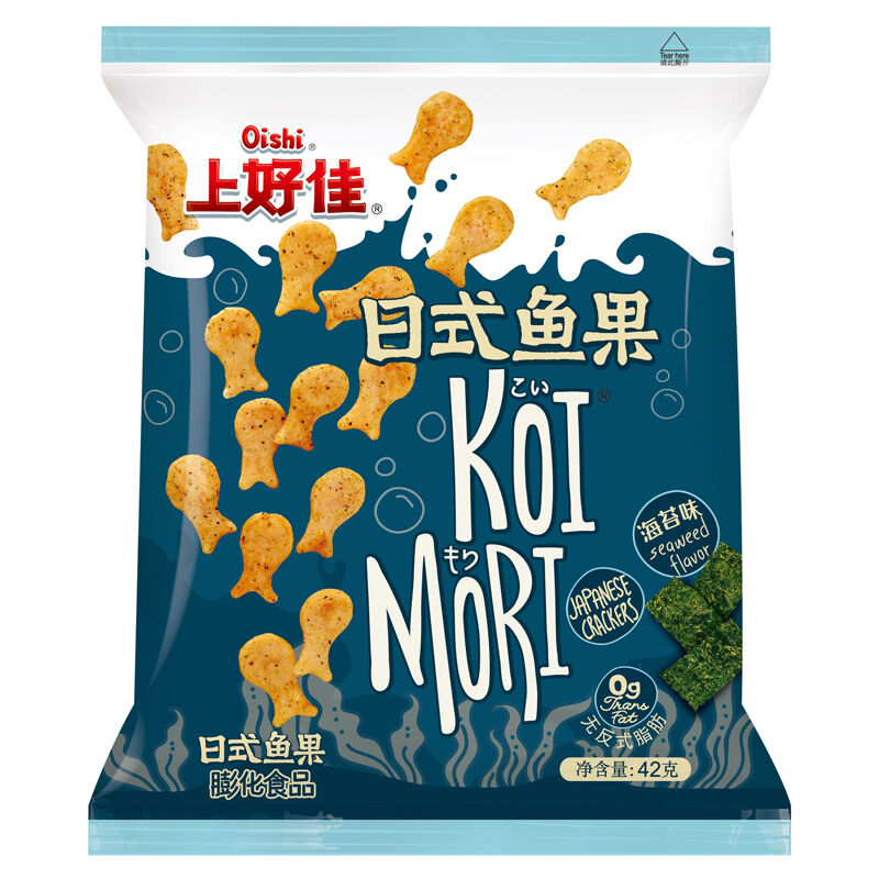Чипсы Oishi Koi Mori Seaweed со вкусом нори 42 г
