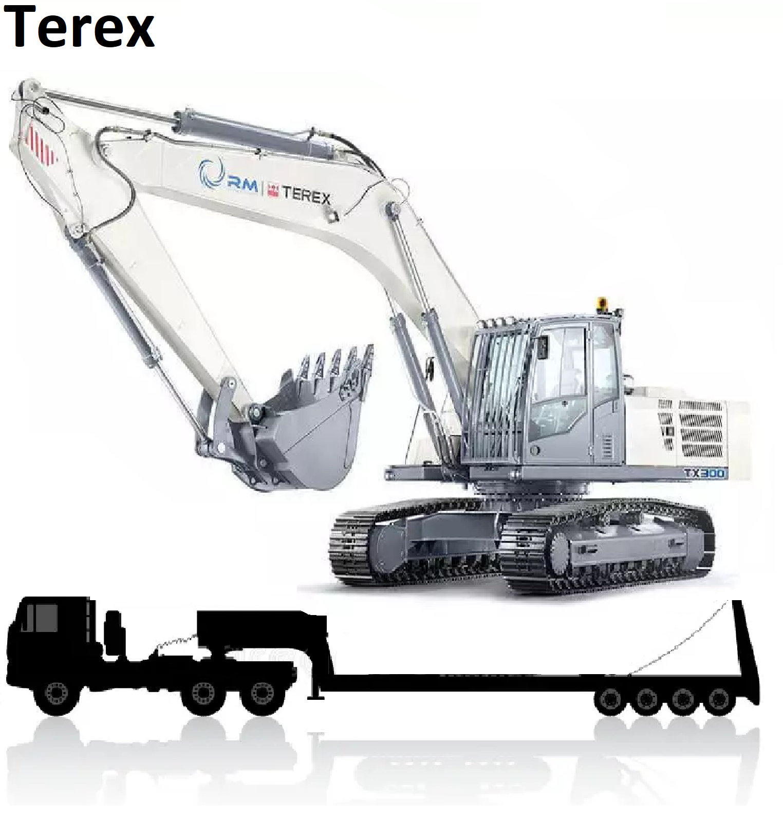 Перевозка экскаватора Terex