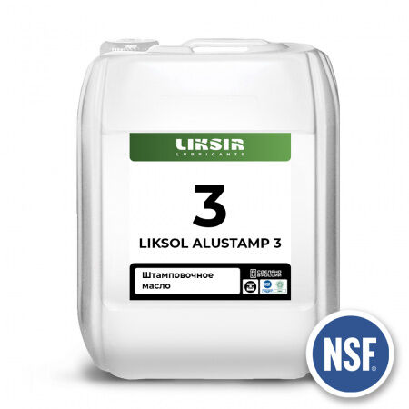 Масло с пищевым допуском штамповочное Liksir Liksol Alustamp 3 20 л