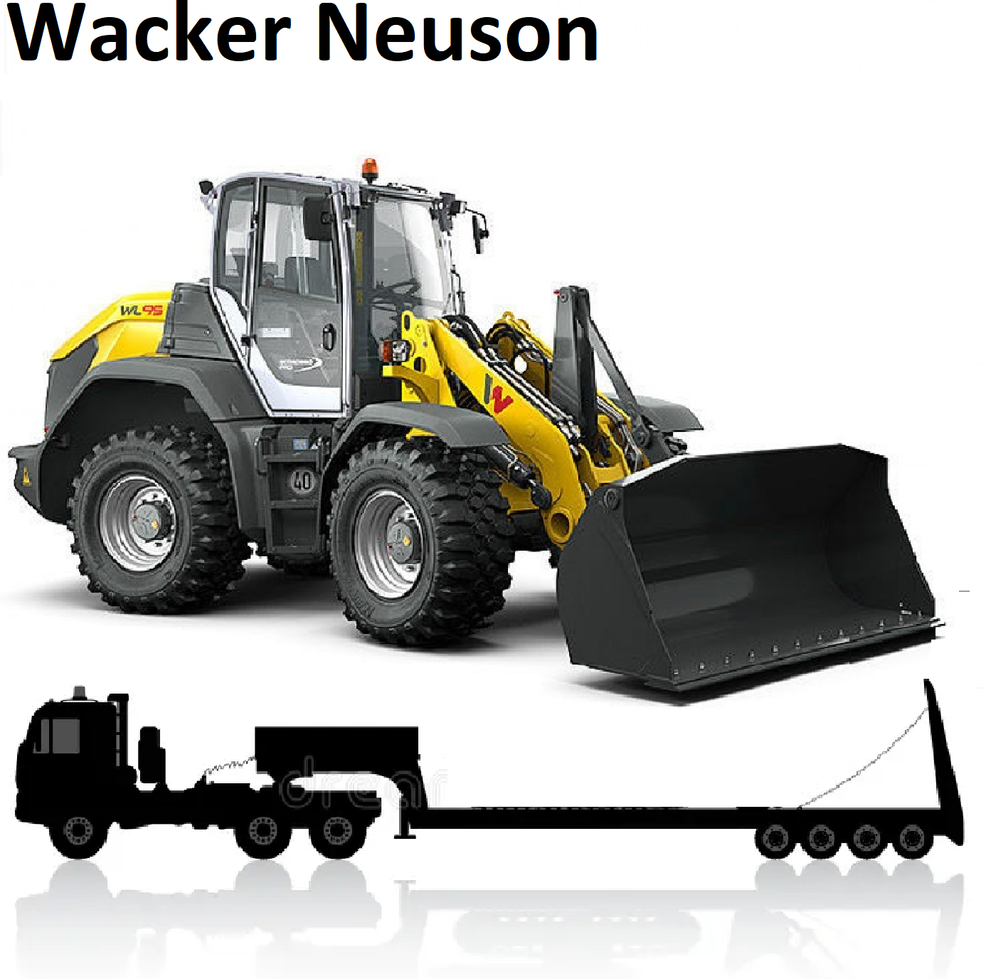 Перевозка погрузчика колесного Wacker Neuson