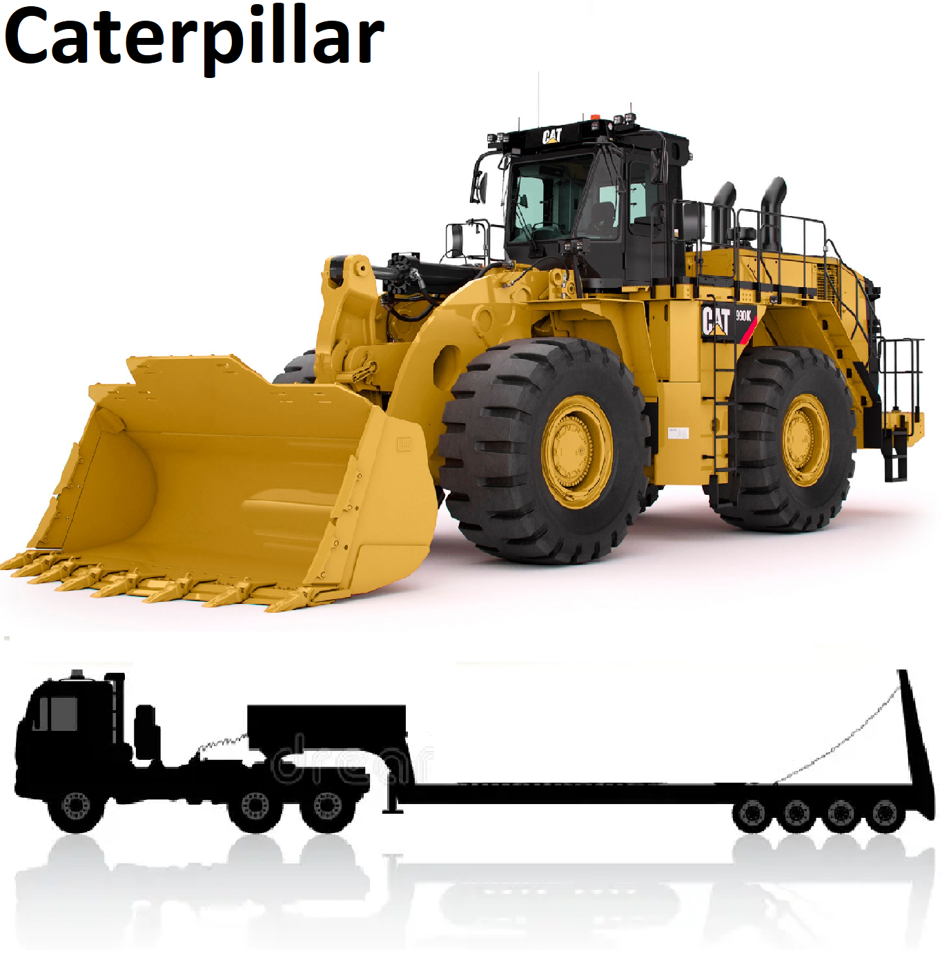 Перевозка погрузчика Caterpillar