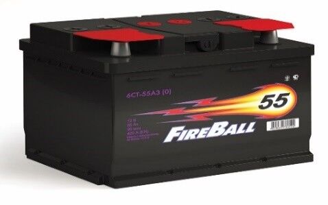 Аккумулятор автомобильный FIRE BALL 6ст- 55 (0) R Аз