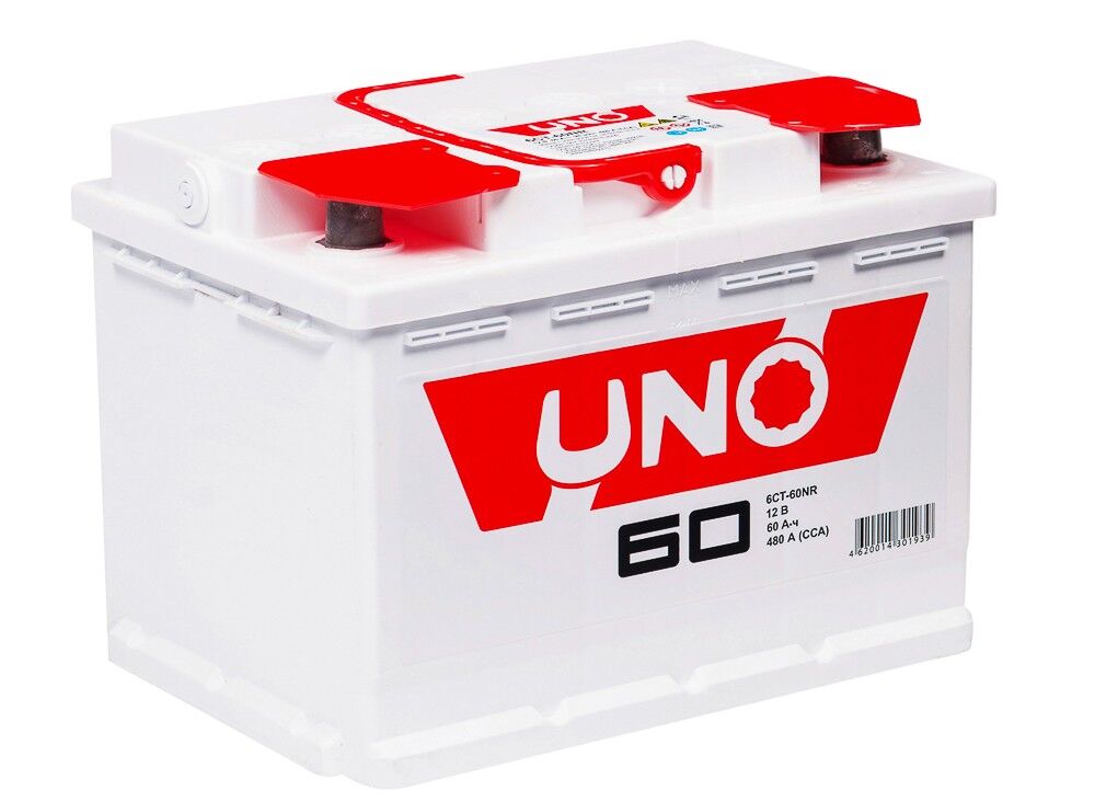 Аккумулятор автомобильный UNO 6ст-190 (4) N (конус) тип В