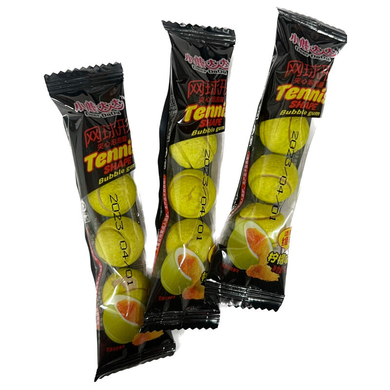 Жевательная резинка Deer DaDa Tennis с жидкой начинкой лимон 19 г