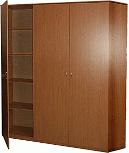 Шкаф для одежды трехстворчатый Ш-5 - для детского лагеря, общежития, гостиницы, базы отдыха Россия