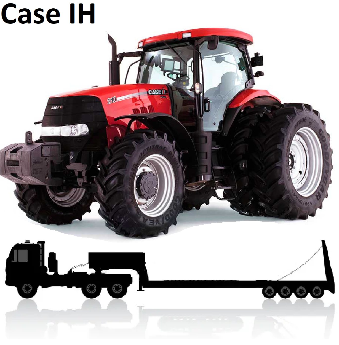 Перевозка трактора Case IH